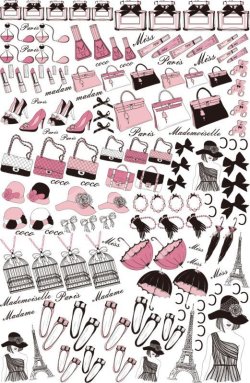 画像1: 500円在庫一掃価格：☆Madam Paris☆love pink color