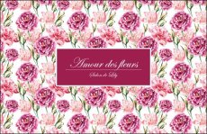 画像2: 完売【陶器用】Amour des fleurs転写紙 -ロイヤルピンク- 　A3サイズ | ポーセラーツ転写紙 (2)