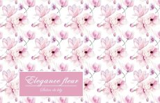 画像2: セール品【陶器用】Elegance fleur転写紙  A3サイズ | ポーセラーツ転写紙 (2)