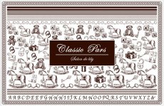 画像4: 【陶器用 Classic Paris転写紙 - ブラウン -  A3サイズ | ポーセラーツ転写紙 (4)