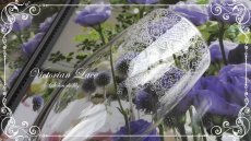 画像1: 【ガラス用】☆ホワイト☆Victorian Lace 転写紙  | ポーセラーツガラス用転写紙 (1)