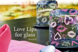 画像2: 500円特別価格【ガラス用】Love Lips  -モンローイエロー- 　 *アウトレット品含む