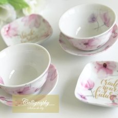 画像4: セール品【陶器用】Calligraphy転写紙  -雲母金メタリックゴールド   A3サイズ | ポーセラーツ転写紙 (4)