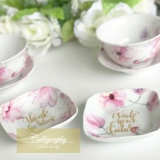 画像5: セール品【陶器用】Calligraphy転写紙  -雲母金メタリックゴールド   A3サイズ | ポーセラーツ転写紙 (5)