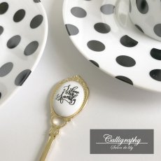 画像3: 【陶器用】Calligraphy転写紙  -ブラック-   A3サイズ | ポーセラーツ転写紙 (3)