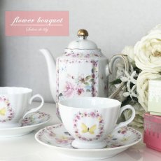 画像2: 【陶器用】flower bouquet転写紙　A3サイズ | ポーセラーツ転写紙 (2)