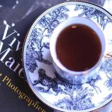 画像1: 【陶器用】Toile de Jouy- safari -転写紙  ブラックver.   A3サイズ |  ポーセラーツ転写紙 (1)