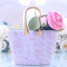 画像1: セール品【陶器用】coco pink ver. キャンディーカラーツイード転写紙  A3サイズ | ポーセラーツ転写紙 (1)