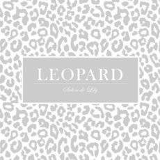 画像1: 【陶器用】LEOPARD転写紙- Animalグレー-  A3サイズ | ポーセラーツ転写紙 (1)