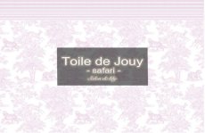 画像2: 【陶器用】Toile de Jouy- safari -転写紙  メタリックピンクver.   A3サイズ |  ポーセラーツ転写紙 (2)