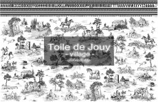 画像2: 新作入荷【陶器用】Toile de Jouy- village -転写紙  ブラックver.   A3サイズ |  ポーセラーツ転写紙 (2)