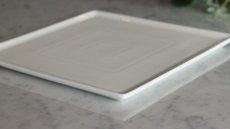 画像2: ☆SALE品☆□白磁□  フラットプレート 20.5cm＊アウトレット品 (2)