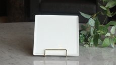 画像1: ☆SALE品☆□白磁□  フラットプレート 20.5cm＊アウトレット品 (1)