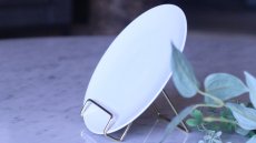画像2: ☆SALE品☆□白磁□  フラットプレート　約22.0cm＊アウトレット品 (2)