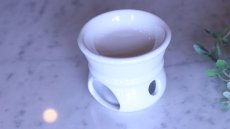 画像2: ☆SALE品☆□白磁□  アロマポット　＊アウトレット品 (2)