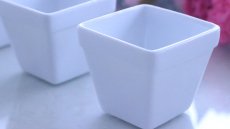 画像2: ☆セール品☆□白磁□1個あたり100円(3個セット) ミニ小鉢　アウトレット品 | ポーセラーツ白磁 (2)