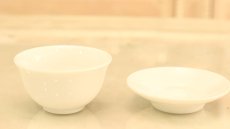 画像4: めずらしい白磁の茶托付き湯飲み アウトレット品　| 　インスタグラム (4)
