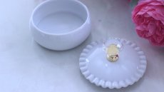 画像3: 特価品□白磁□ キャニスター　（クリスタル取手付き）　サークルver.  アウトレット品　| 　インスタグラム (3)