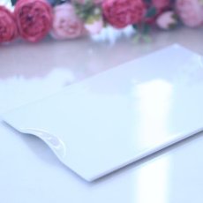 画像1: □白磁　シンプル長角プレート （持ち手有り）約26cm　★アウトレット★　 | 白磁 (1)