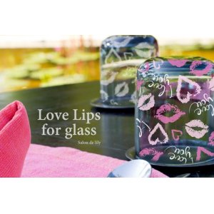 画像: 500円特別価格【ガラス用】Love Lips  -パリスピンク（濃いぴんく)-　*アウトレット品含む