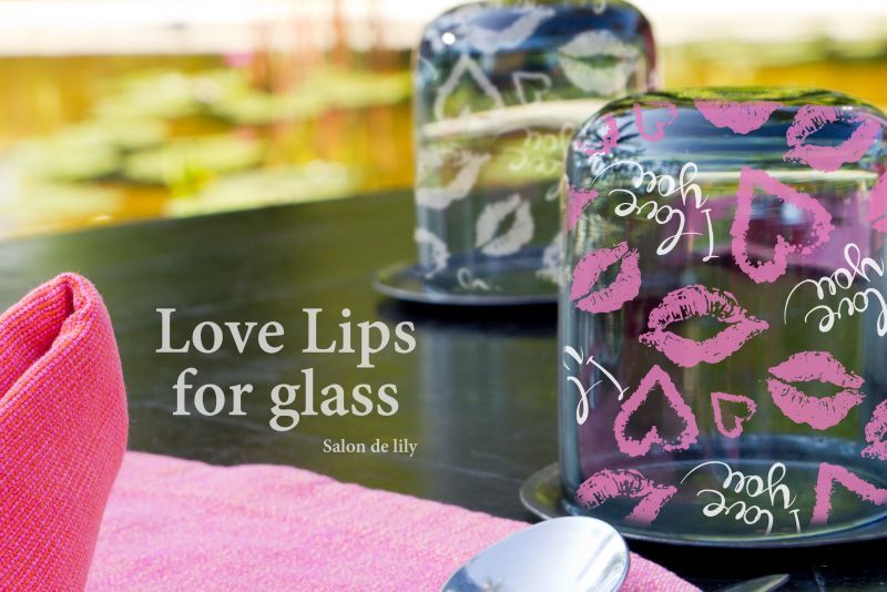 画像2: 500円特別価格【ガラス用】Love Lips  -パリスピンク（濃いぴんく)-　*アウトレット品含む